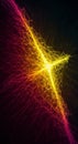 Abstract Energy Burst with Yellow and Red Glows Royalty Free Stock Photo