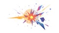 Abstract Energy Explosion Burst Vector, vector design Generative AI Royalty Free Stock Photo