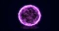 Abstract energy sphere round planet star futuristic cosmic purple beautiful Royalty Free Stock Photo