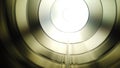 Abstract energy tunnel in space. Energy force fields tunnel in outer space. Portal of light