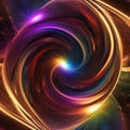 Abstract energy vortex, swirling colors and light, cosmic phenomenon, digital artwork3
