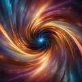 Abstract energy vortex, swirling colors and light, cosmic phenomenon, digital artwork5