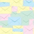 Abstract envelopes background. Royalty Free Stock Photo