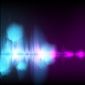 Abstract equalizer background. Blue-purple wave. Royalty Free Stock Photo