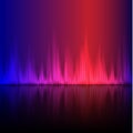 Abstract equalizer background. Blue-Purple wave. Royalty Free Stock Photo