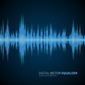 Abstract equalizer background blue Royalty Free Stock Photo