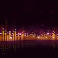 Abstract Equalizer Music Background Royalty Free Stock Photo