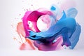 Abstract Eruptions Dynamic Explosions of Color and Form