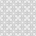 Abstract esoteric geometric pentagrams seamless pattern