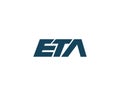 Abstract ETA Letter Creative Logo Design.