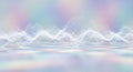 Abstract Ethereal Waveform Landscape with Pastel Hues Royalty Free Stock Photo