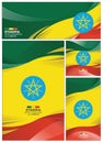 Abstract Ethiopia Flag Background