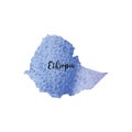 Abstract Ethiopia map