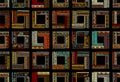 Abstract ethnic frames, seamless pattern for your design