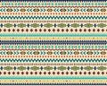 Abstract ethnic Ikat tribal native Indian aztec Navajo seamless repeat vector pattern traditional Design Royalty Free Stock Photo