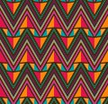 Abstract Ethnic Seamless Geometric Pattern