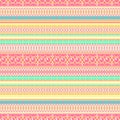 Abstract ethnic seamless pattern, vector illustration, vintage ornamental background. Ornate horizontal multicolor colorful tracer