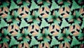 Abstract exclusive gold and green color pattern wallpaper