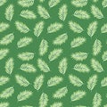 Abstract exotic plant seamless pattern. Tropical palm leaves pattern. Fern leaf wallpaper. Botanical texture. Floral background Royalty Free Stock Photo