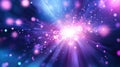 Abstract exploding light particles creating futuristic background Royalty Free Stock Photo