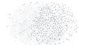Abstract Exploding Dot Pattern, Stipple Texture Vector Background Art, vector design Generative AI Royalty Free Stock Photo