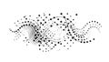 Abstract Exploding Dots and Swirling Lines, Dynamic Particles, vector design Generative AI Royalty Free Stock Photo