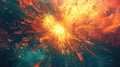 Abstract exploding light particles creating dynamic energy burst Royalty Free Stock Photo