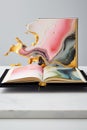 Abstract Explorations: Vibrant Sketches in an Open Book