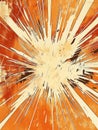 Abstract explosion background in warm tones Royalty Free Stock Photo