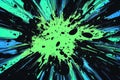 An abstract explosion of colors and shapes, creating a dynamic visual effect Royalty Free Stock Photo