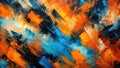 Abstract expressionism a vivid tapestry of bold brushstrokes and dynamic color interactions. Generative AI Royalty Free Stock Photo