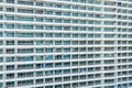 Abstract exterior building architecture and balcony with window pattern Royalty Free Stock Photo