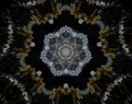 Abstract extruded mandala