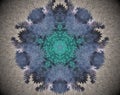 Abstract extruded mandala Royalty Free Stock Photo