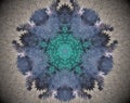 Abstract extruded mandala