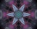 Abstract extruded mandala