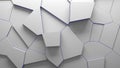 abstract extruded voronoi blocks background minimal blue clean corporate wall 3d geometric surface illustration polygonal elements