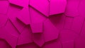 abstract extruded voronoi blocks background minimal pink clean corporate wall 3d geometric surface illustration polygonal elements