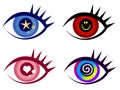 Abstract Eye Clip Art Icons Royalty Free Stock Photo
