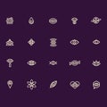 abstract eye icon collection. Vector illustration decorative design Royalty Free Stock Photo