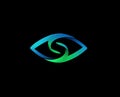 Abstract Gradient Eye Logo Royalty Free Stock Photo