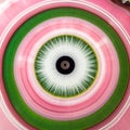 Abstract Eye of a Spinning Cotton Candy Machine Royalty Free Stock Photo