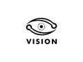 Abstract Eye Vision Logo, Creative Vision logo vector template Royalty Free Stock Photo