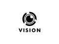 Abstract Eye Vision Logo, Creative Vision logo vector template Royalty Free Stock Photo