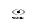 Abstract Eye Vision Logo, Creative Vision logo vector template Royalty Free Stock Photo