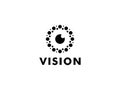 Abstract Eye Vision Logo, Creative Vision logo vector template Royalty Free Stock Photo