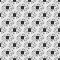 Abstract eyes seamless pattern.