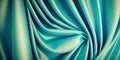 Abstract fabric background silk turquoise color.