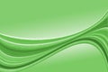 Abstract fabric green background with smooth curves