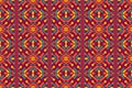 Abstract, Fabric Morocco, geometric ethnic pattern seamless flower color oriental. Background, Design for fabric, curtain, carpet Royalty Free Stock Photo